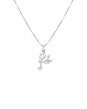 Colar Fé Cravejado Zircônias