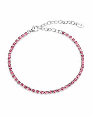 Pulseira Riviera Pedra Rosa