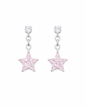 Brinco Infantil Estrela Rosa Claro
