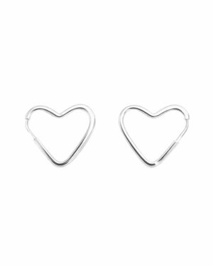 Brinco Argola Coração 2cm