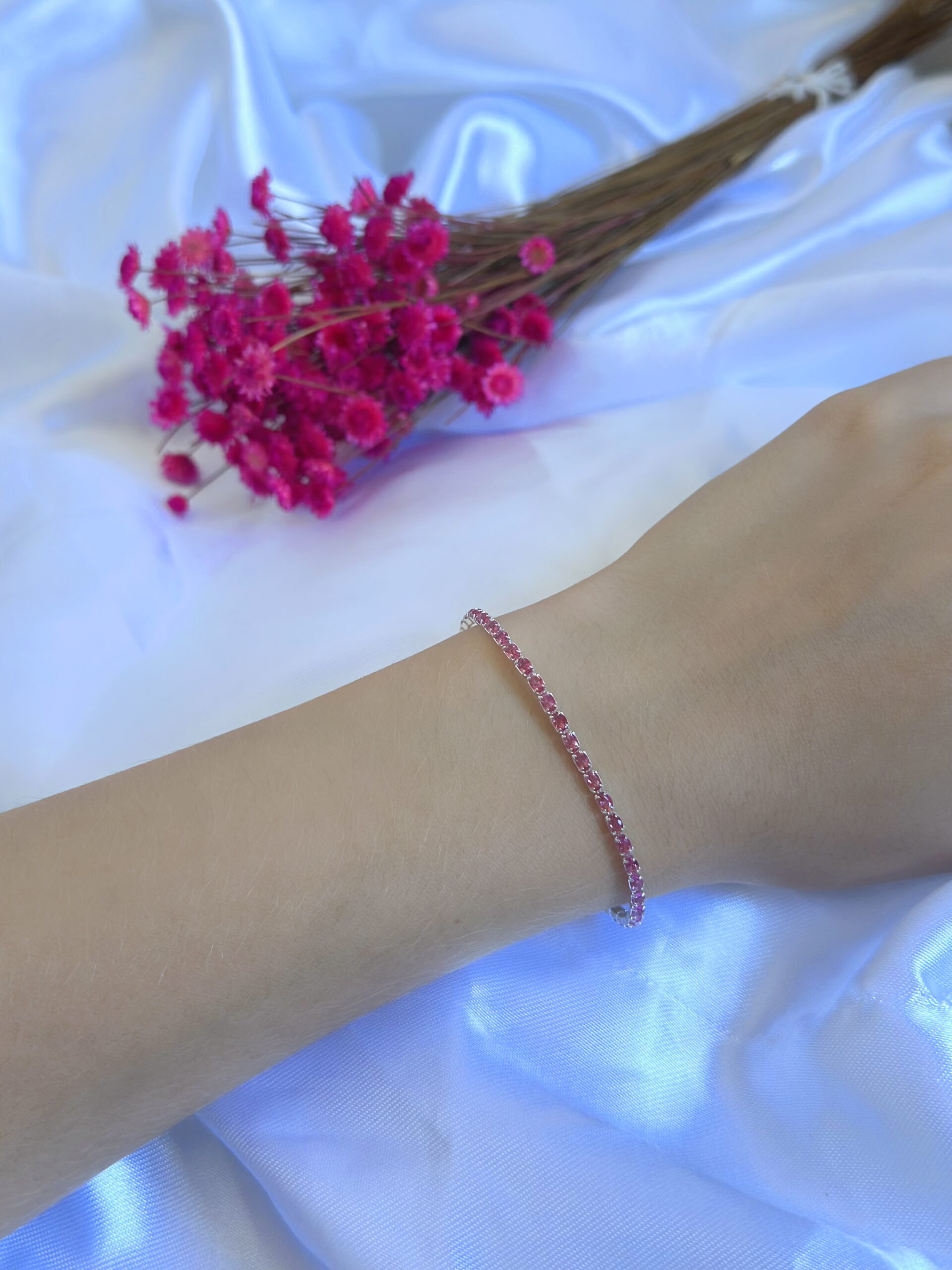Pulseira Riviera Pedra Rosa - Imagem 3
